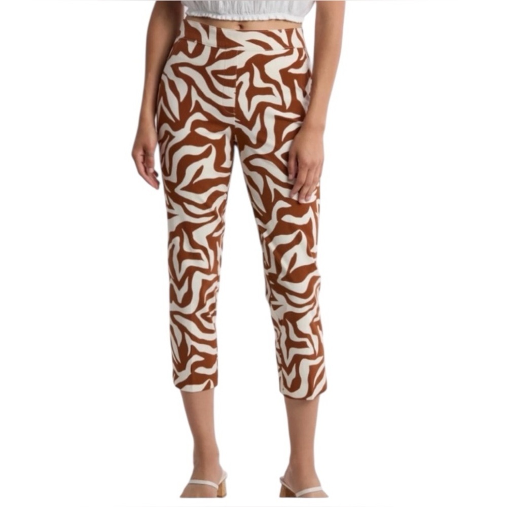 NEW! Spanx clay and cream polished cotton blend pants! - Picture 8 of 8